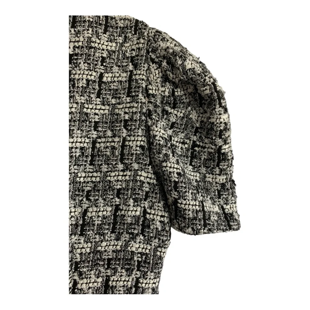Aqua Black and White Textured Dress Sz S - Picture 4 of 7